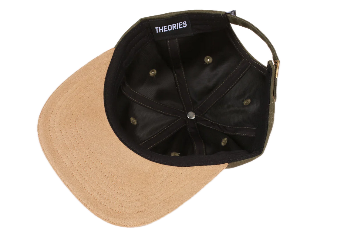Theories - Hand of Theories Strapback Hat - Washed Green / Cedar Suede