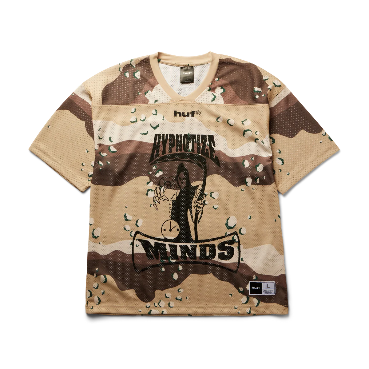 HUF - Three 6 Mafia Football Jersey - Desert Camo