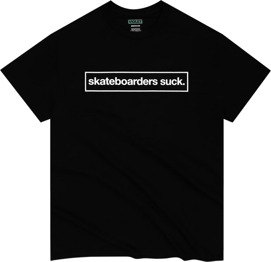 Violet Skateboards - But We're Cooler Than Everyone Else T-Shirt - Black
