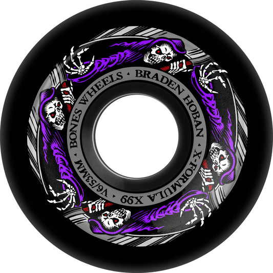Bones Wheels - Braden Hoban X-Formula 99d V6 Widecut Black Reaper Wheel - 53mm