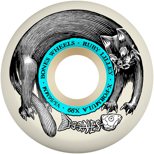 Bones Wheels - Rubey Lilley X-Formula 99d V5 Sidecut Black Cat Wheel - 56mm