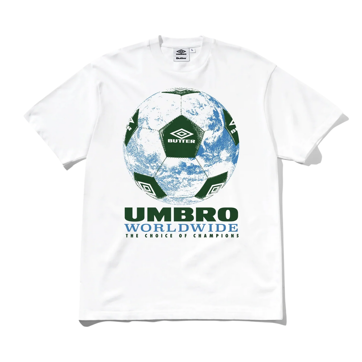 Butter Goods - Umbro World Game T-Shirt - White