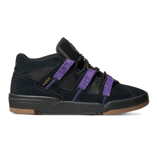 Adidas - Kader Skateboarding Shoe - Core Black / Collegiate Purple / Gold Metallic