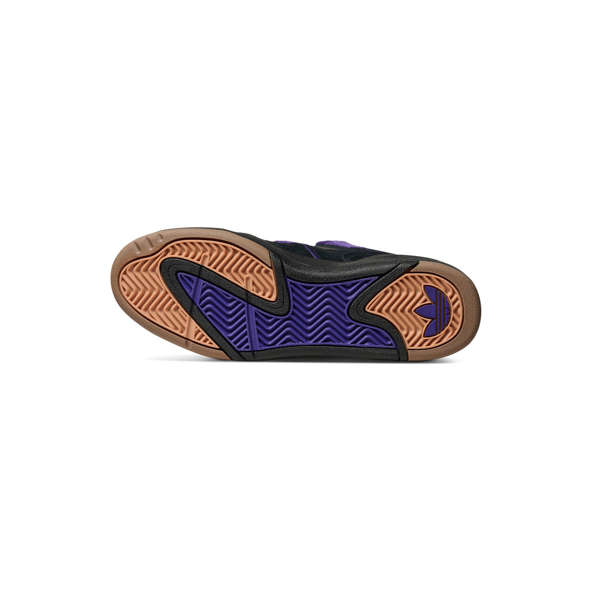 Adidas - Kader Skateboarding Shoe - Core Black / Collegiate Purple / Gold Metallic