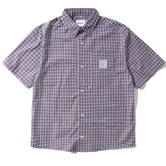Butter Goods - Equipment Button Down Shirt - Navy / Brown