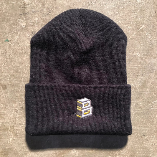 Block - Roots B Logo Cuffed Beanie - Black