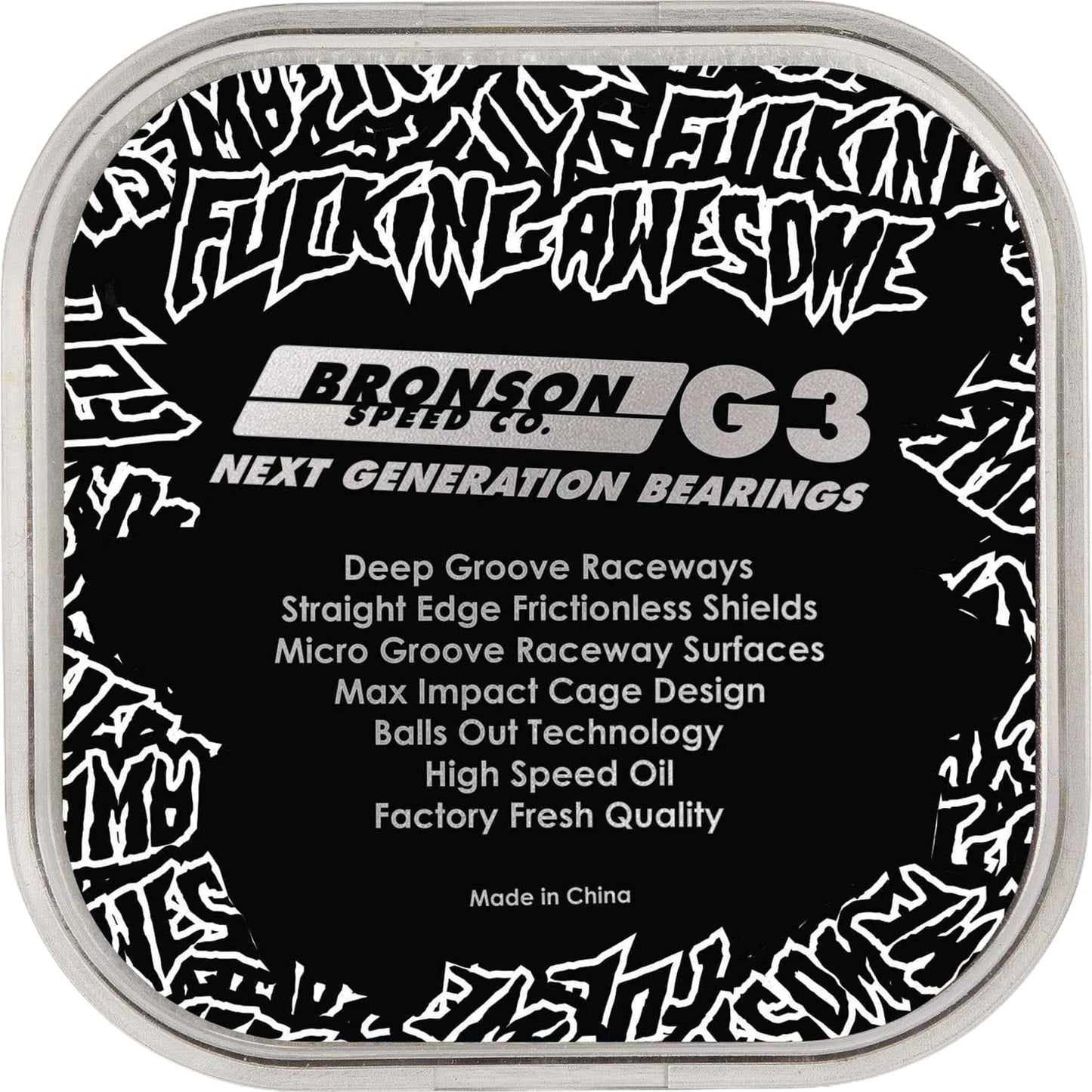 Fucking Awesome - Bronson Speed Co. G3 Bearings - Black