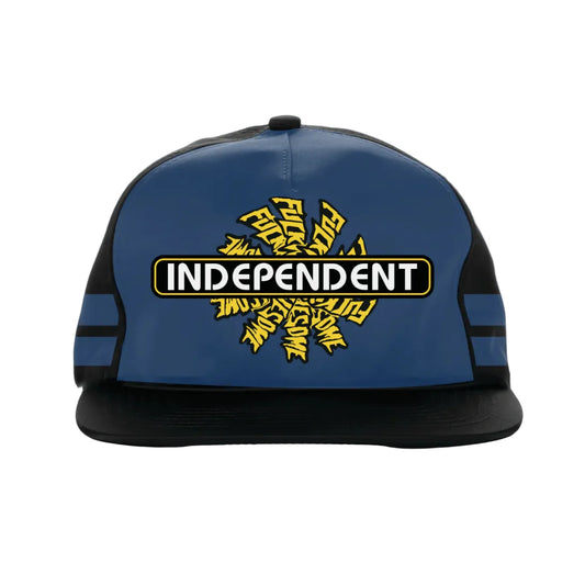 Fucking Awesome - Independent Trucks Spiral logo Trucker Hat - Navy / Yellow