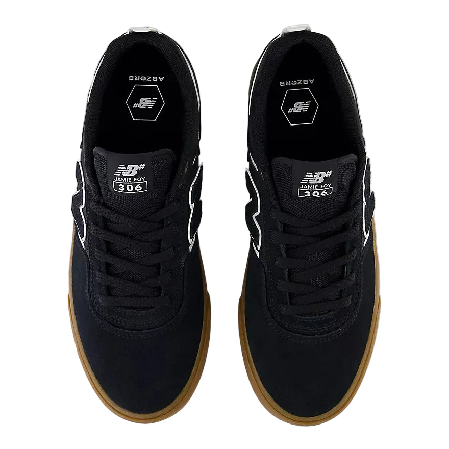 New Balance Numeric - Jamie Foy 306 Kids Shoe - Black / White - Gum