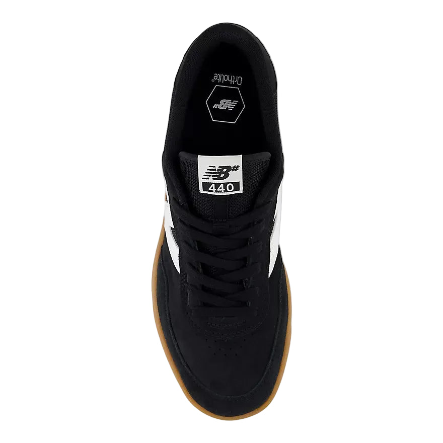 New Balance Numeric - 440 V2 Youth Shoe - Black / White - Gum