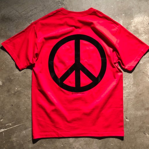 Violet - Peace Tee - Red -  Small