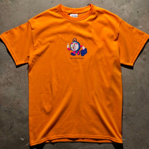 Sci-Fi Fantasy - Time Travel Tee - Orange - Small