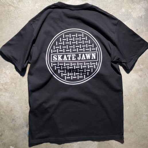 Skate Jawn - Sewer Cap Tee - Black - XL