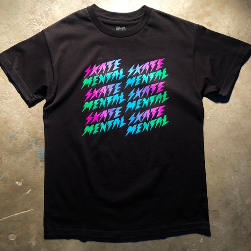 Skate Mental - Bolts T-Shirt Black - Size Medium