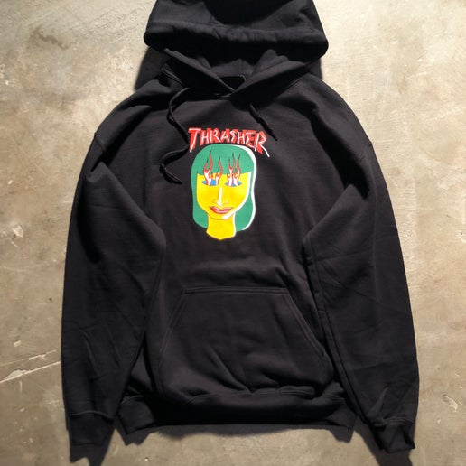 Thrasher - Talk Shit Hoodie by Gonz - Black