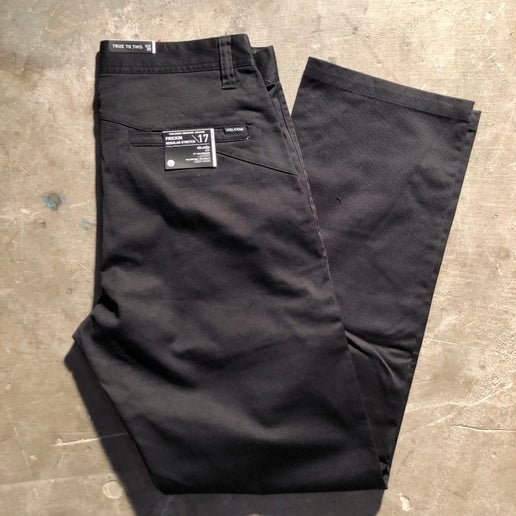 Volcom - Frickin Regular Stretch Chino Pant - Black - Size 34