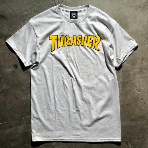 Thrasher - Cover Logo Tee - Ash - Size XL