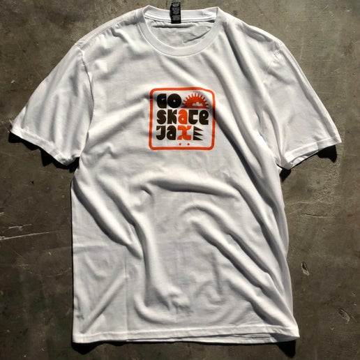 Go Skate Jax - Logo Tee - White