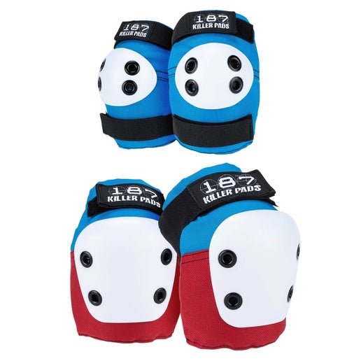 187 Killer Pads - Combo Pack - Red - White - Blue