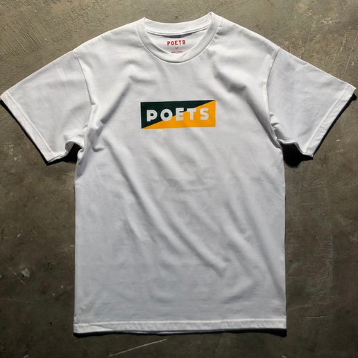 Poets - Cinzano Tee - White - Green - Gold