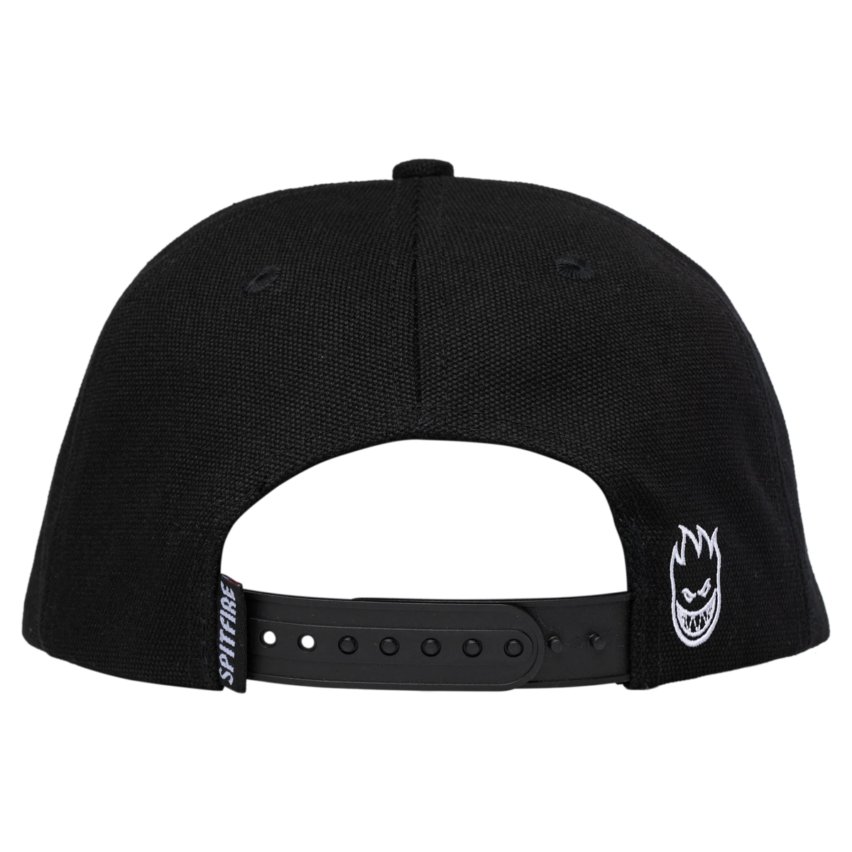 Spitfire Wheels - Savie II Tag Snapback Hat - Black w/ White Embroidery