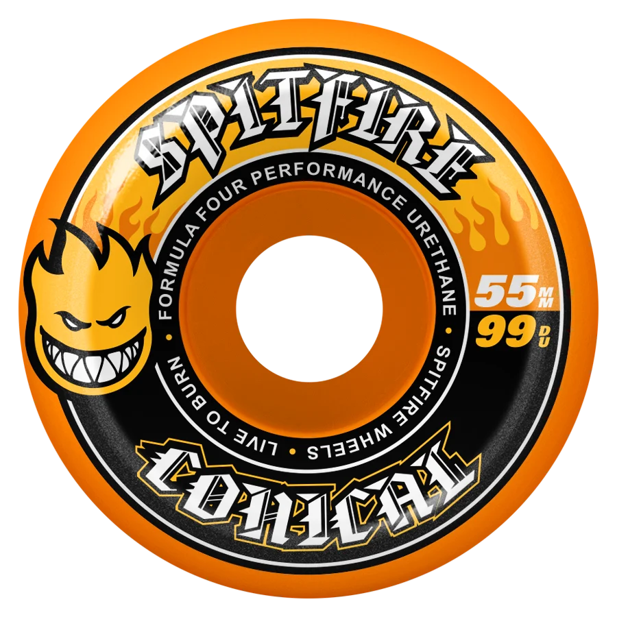 Spitfire Wheels - Formula Four Team Colors Conical Full Wheel - Orange 55mm 99d