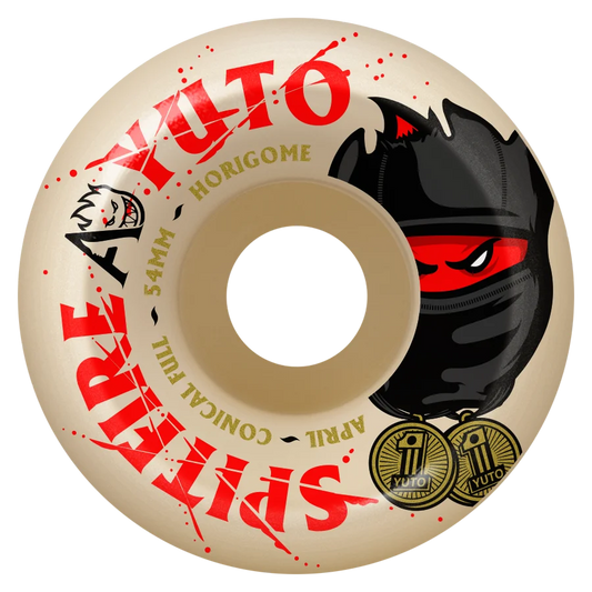Spitfire Wheels - Yuto Horigome x April Formula Four Conical Full Wheel - 54mm 99d Natural