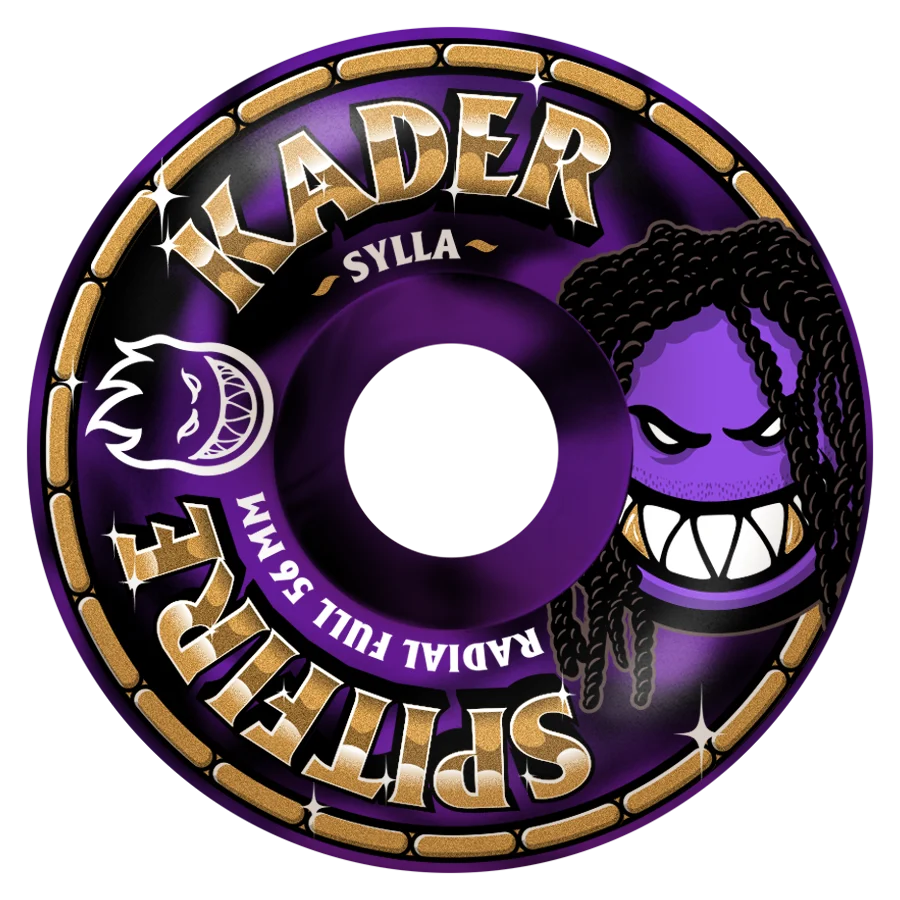 Spitfire Wheels - Kader Sylla Rolly Formula Four Radial Full 99d Wheel - 56mm Black / Purple Swirl