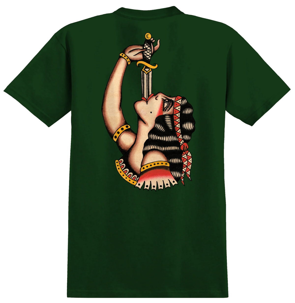 Real Skateboards - Sword Swallower T-Shirt - Forest Green