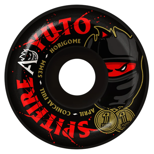 Spitfire Wheels - Yuto Horigome x April Formula Four Conical Full Wheel - 53mm 99d Black