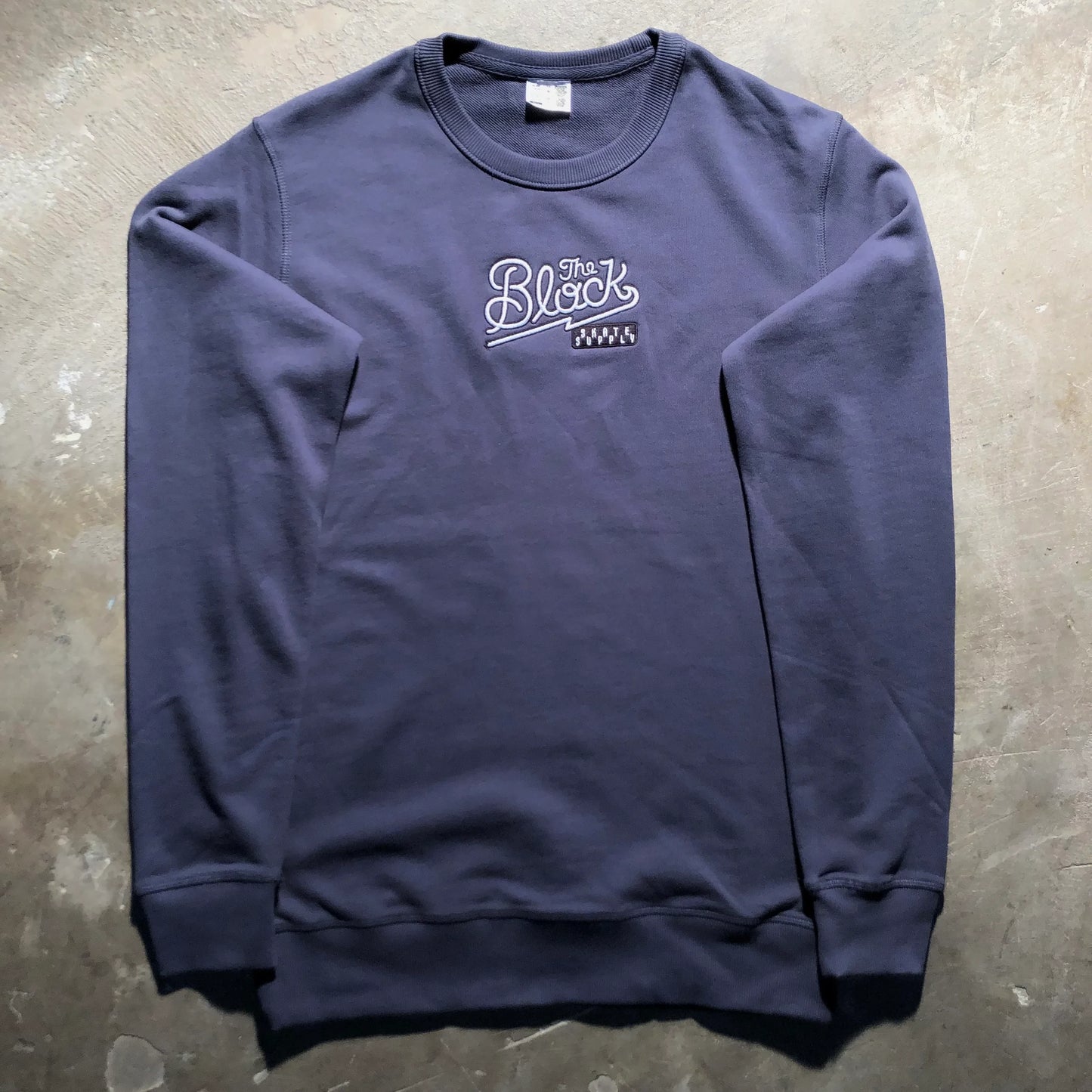 Block - Diner Logo Crewneck Sweatshirt - Navy Blue