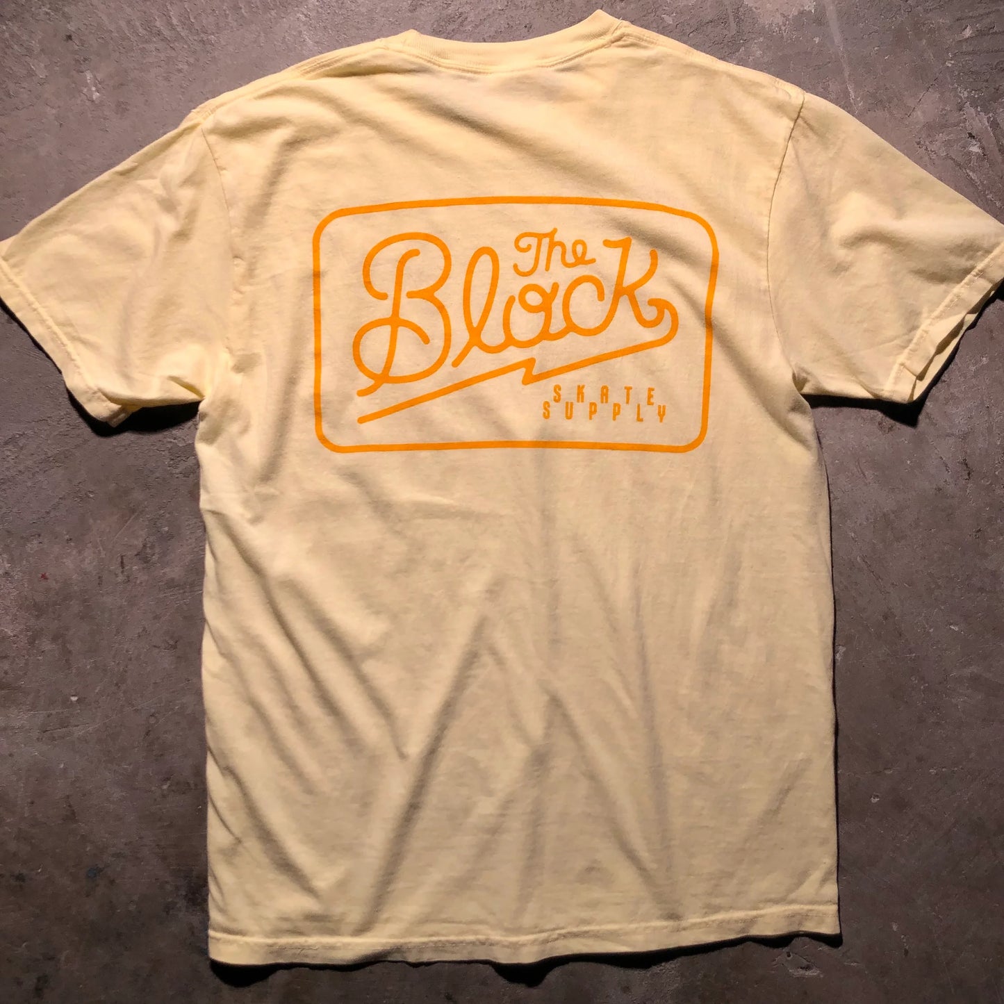 Block - Diner Logo Tee - Banana - Gold