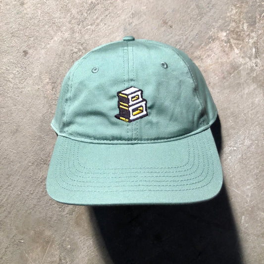 Block - Roots B Logo Strapback Dad Hat - Seafoam