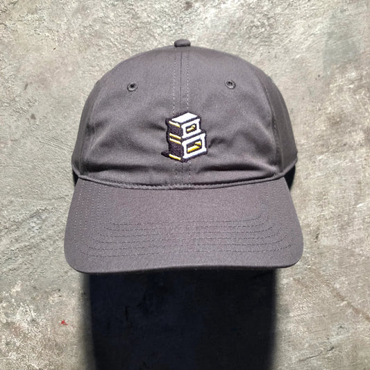 Block - Roots B Logo Strapback Dad Hat - Charcoal