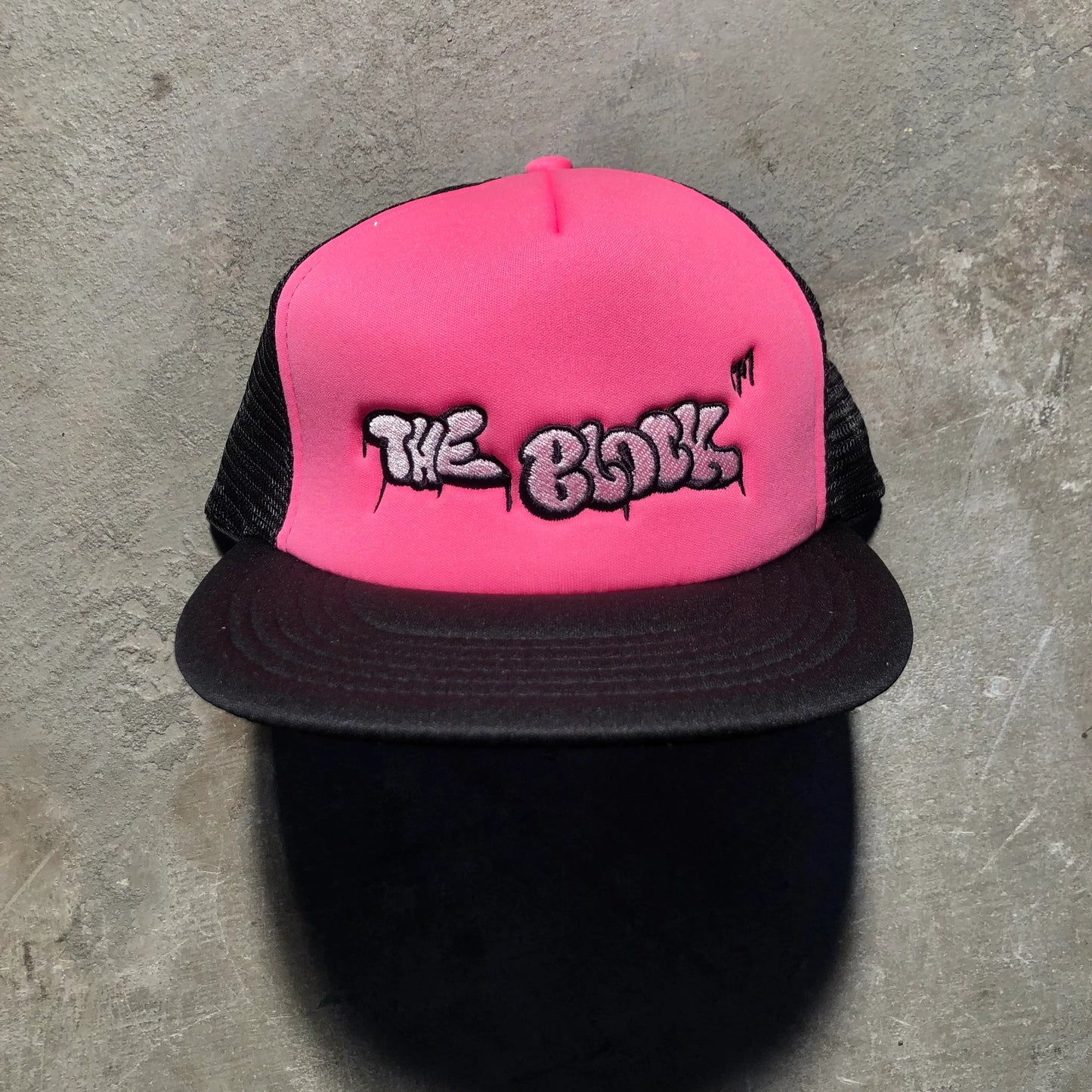 Block - Alleyway Foam Trucker Hat - Neon Pink