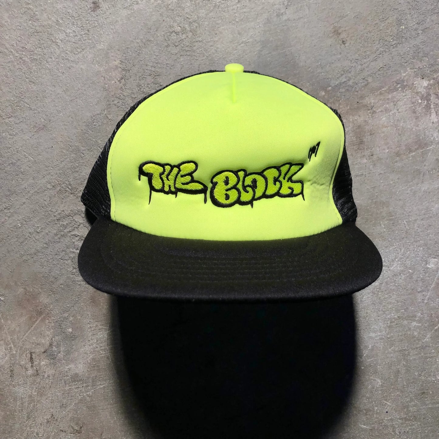 Block - Alleyway Foam Trucker Hat - Neon Yellow