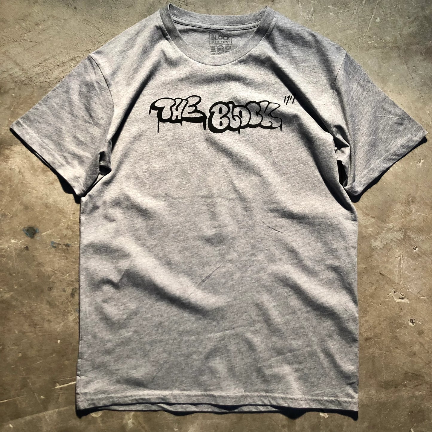 Block - Alleyway Tee - Heather Grey