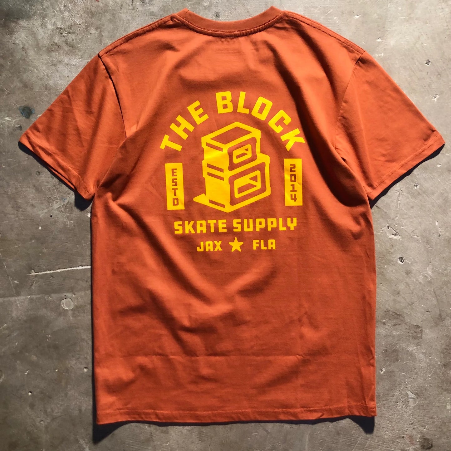 Block - Roots Logo Tee - Copper