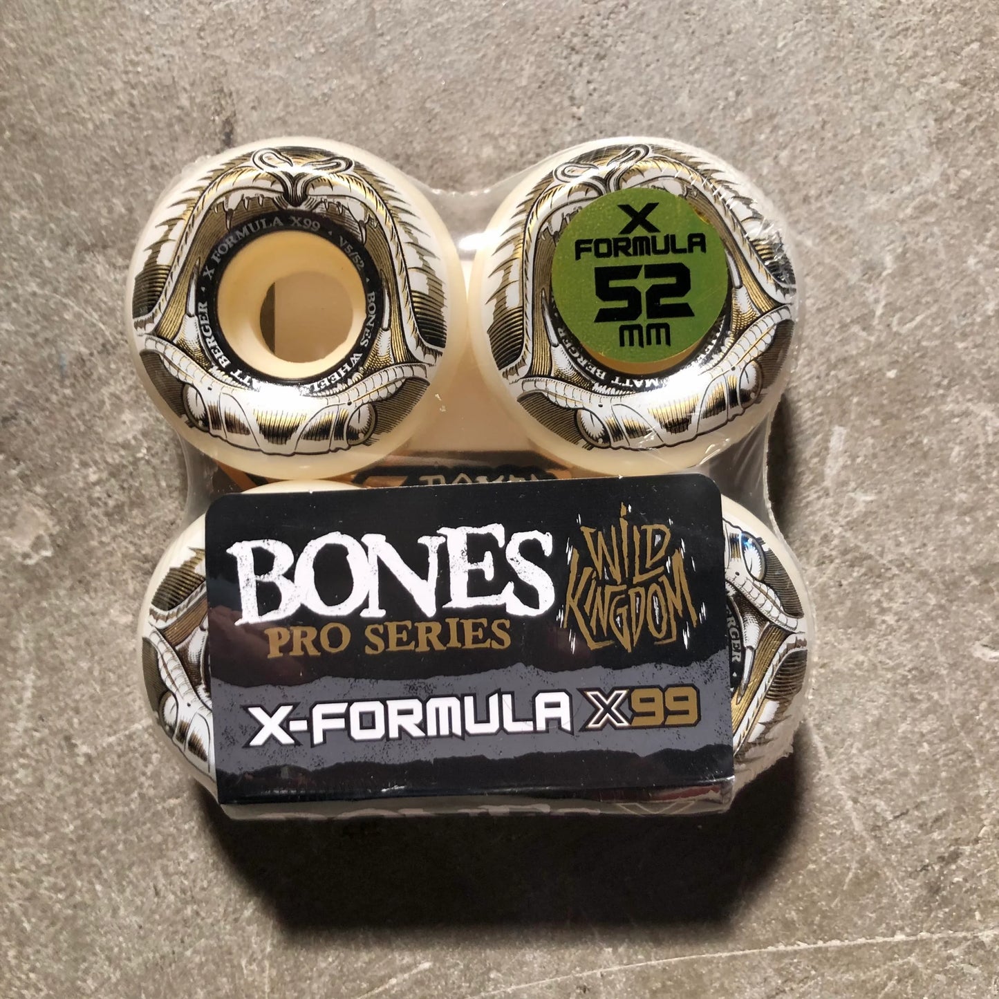 Bones Wheels - Berger Battlesnake X-Formula Side Cut Wheels - V5 52mm 99a