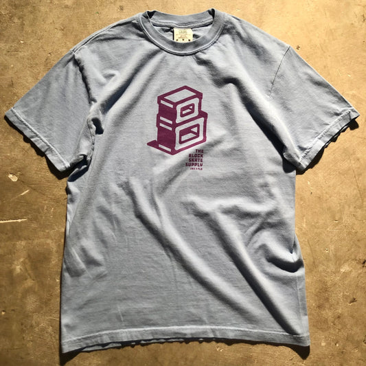 Block - Roots Centerpiece Logo Tee - Blueberry