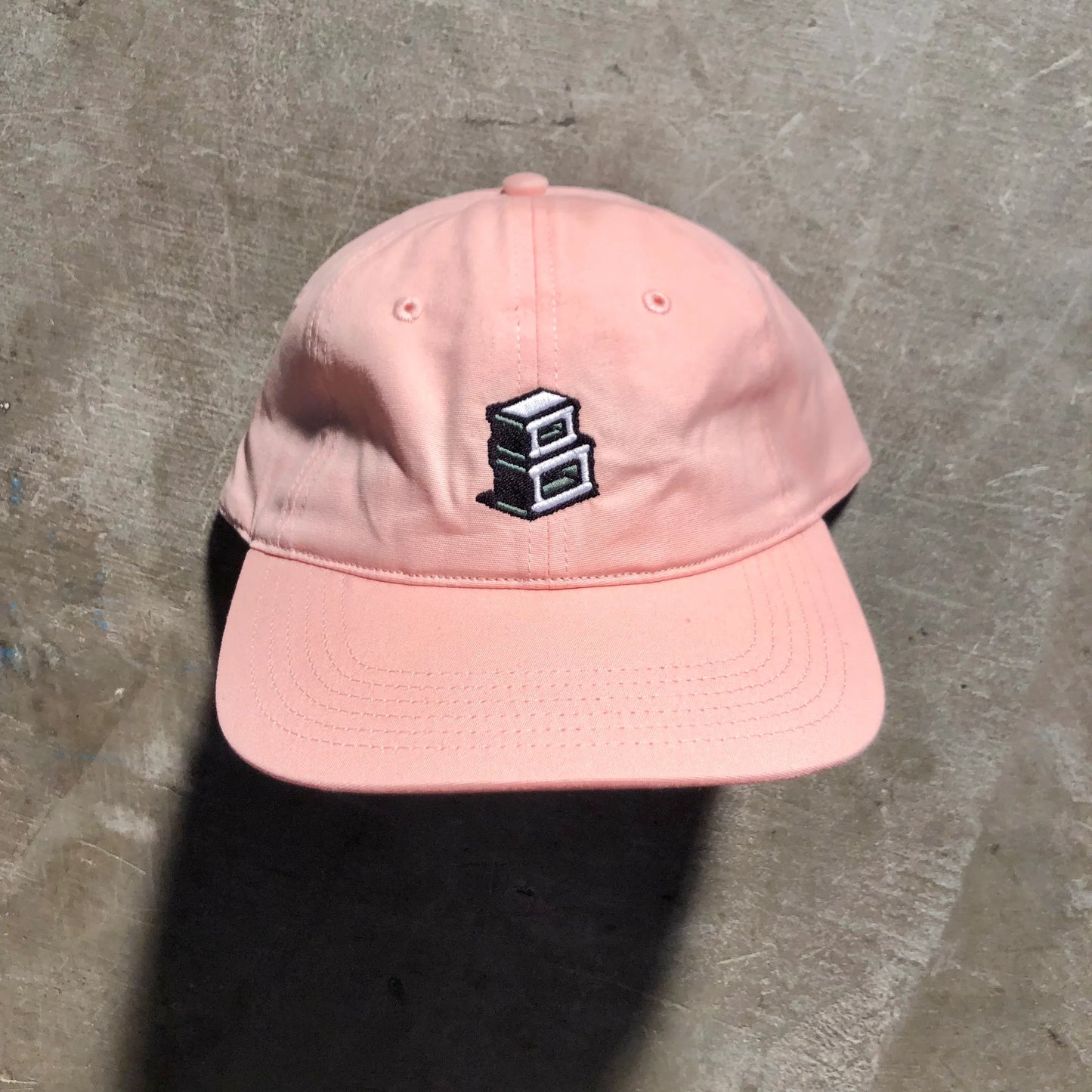 Block - Roots B Logo Strapback Dad Hat - Light Pink