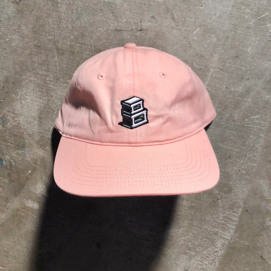 Block - Roots B Logo Strapback Dad Hat - Light Pink