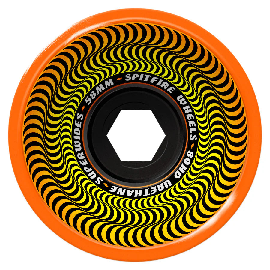 Spitfire Wheels - 80HD Superwides Wheel - Orange 58mm