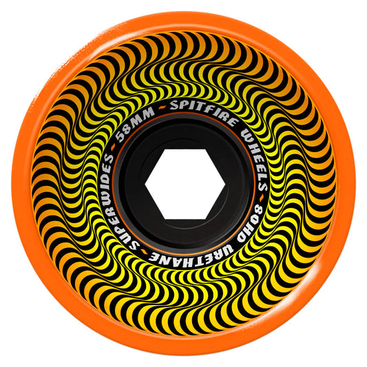 Spitfire Wheels - 80HD Superwides Wheel - Orange 58mm