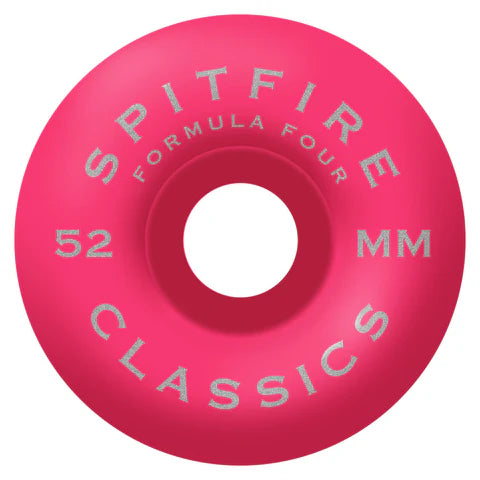 Spitfire Wheels - Team Floral Formula Four Classic Shape Wheel - 52mm Pink