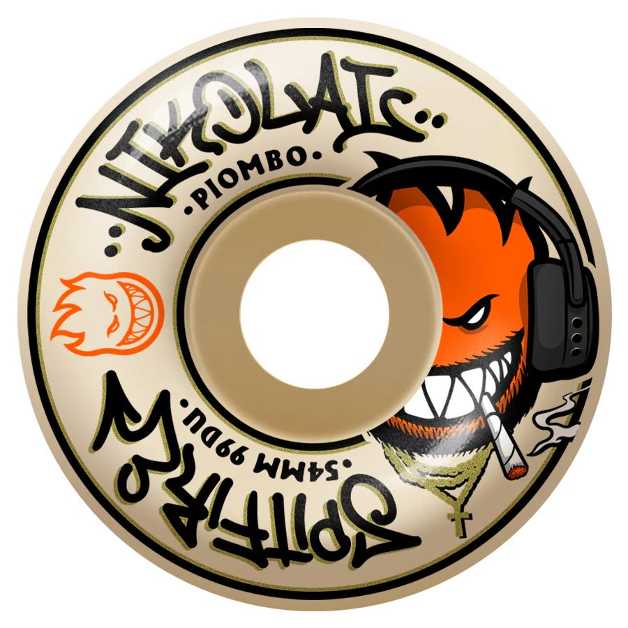 Spitfire Wheels - Nikolai Piombo Pro Edition Formula Four Classic Shape Wheel - 99d