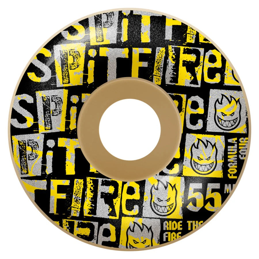 Spitfire Wheels - Team Ransom Formula Four Radial Wheel - Natural 55mm 99d