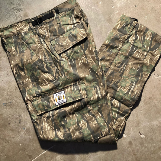 Block - Roots Logo Cargo Pants - Smokey Branch Camo