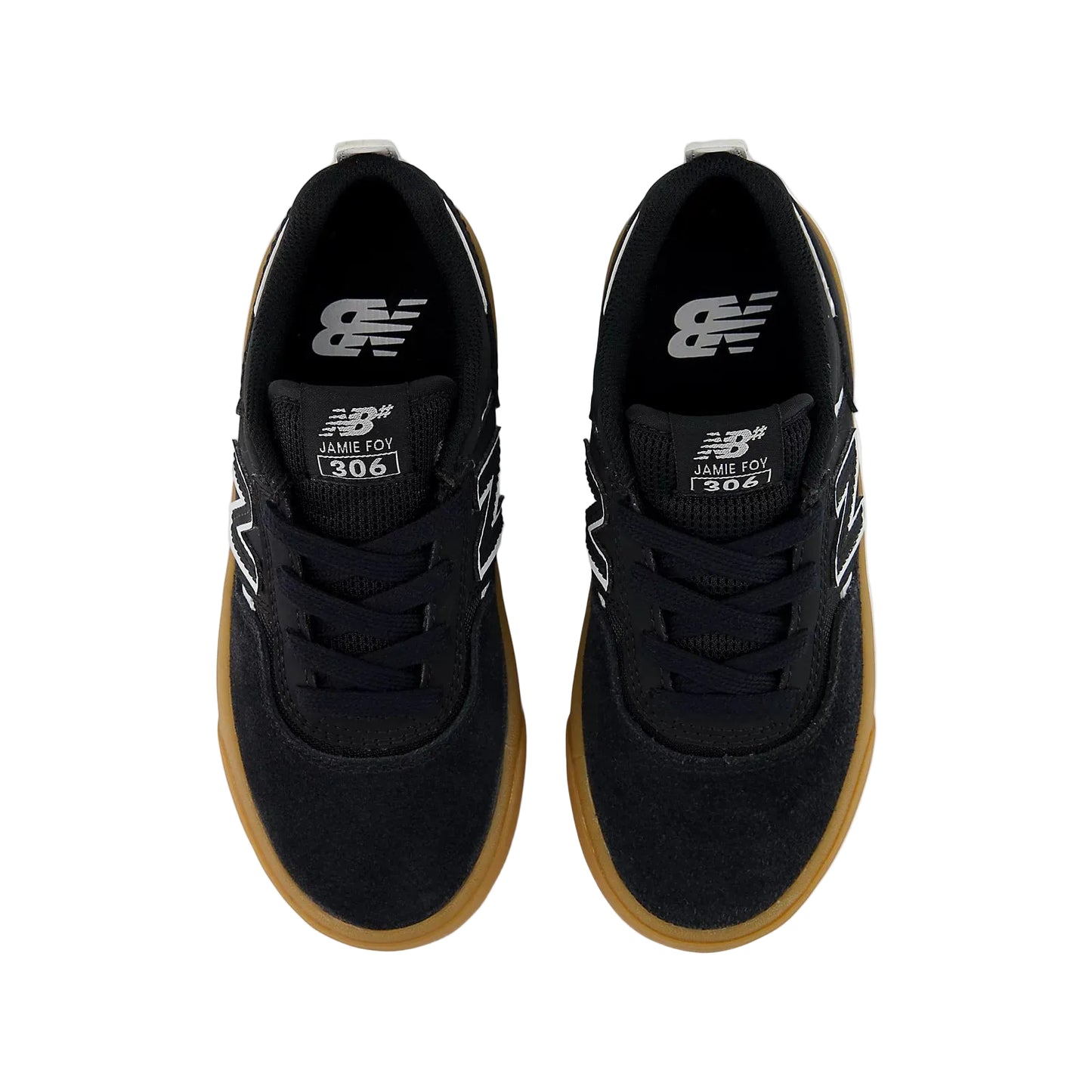 New Balance Numeric - Jamie Foy 306 Kids Shoe - Black / White - Gum